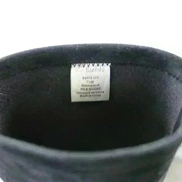 Blondo Black Nada Waterproof Knee High Stretch Boot Size 7.5 M - Picture 4 of 8